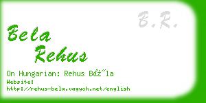 bela rehus business card